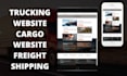 design courier logistics wordpress website with live tracking system