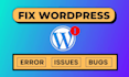 fix any wordpress or PHP issue, theme plugin modify
