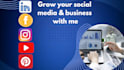 be your social media marketing manager for fast organic growth
