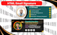 design clickable HTML email signature for gmail outlook yahoo hotmail