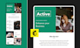 design responsive mailchimp email template, newslatter, landing page