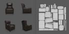 create optimized aaa game ready 3d assets and props