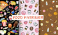 design a creative insect pattern, food pattern, animal pattern