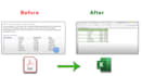 covert PDF to excel