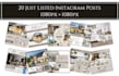 create just listed instagram posts