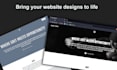 convert your website design to HTML, CSS, js code