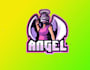 design outstanding angle logo with express deliver