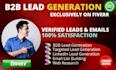 provide linkedin b2b leads verified  email contact list