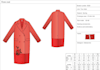 create technical flat drawings of coats and tech pack