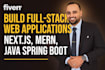 build java spring boot microservices and react full stack apps