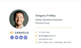 design a clickable HTML email signature business email