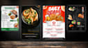 design a restaurant flyer, digital menu, or food flyer