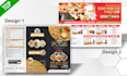 design modern creative restaurant food menu, digital flayers