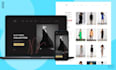design a modern responsive e commerce landing page in figma