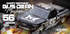 create professional car nascar birthday banners, party backdrop