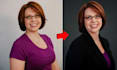 professional photoshop retouching, editing portrait and headshot