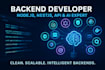 develop backend api using nodejs nestjs mongodb sql and ai