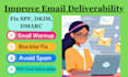 fix emails going to spam and improve cold email deliverability