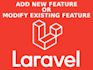 add, update, modify features in laravel application