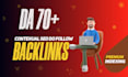 build whitehat seo contexual  dofollow backlinks with high da