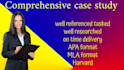 write a killer case study analysis and research and summary