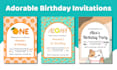 design a printable invitation for birthday, baby shower, or any celebration