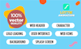 design lightweight lottie json animations for web, mobile app, and UI