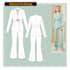 create detailed technical flat sketch of any garment