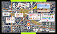 create real estate aerial maps with specific logo labels