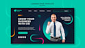 create a professional landing page in HTML CSS or react js