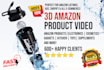create  3d product video and 3d animation for amazon