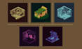 create isometric pixel art assets, background for you