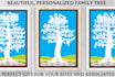 create a PERSONALIZED family tree poster art