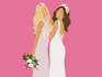 create a faceless wedding portrait