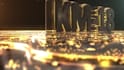 animate luxury gold particles logo intro