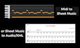 convert your music score or midi file