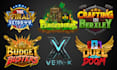 create high quality premium game logo title design