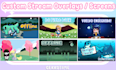 create custom overlays, screens and webcam for twitch