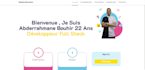 create responsive  web site using HTML ,CSS , react