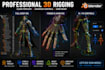 rig your 3d model in blender for game engines or animation