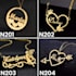design custom personalized name necklace cutting file for laser cutting machine