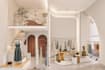 design cafe restaurant and shop interiors with 3d rendering