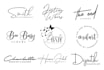 design handwriting, scripted, handwritten, cursive, signature logo