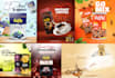 design 10 creative social media posts and banner ads
