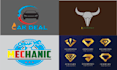 do modern timeless logo design and free source file