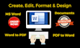 create ms word document book formatting and design data entry and copy paste