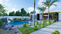 do your backyard landscape design pool, fire place, patio, hot tub, garden