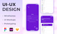 design modern mobile app UX UI for android and IOS