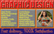do graphic design in adobe illustrator, photoshop, coreldraw