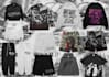 create custom design y2k grunge streetwear shirt design with mockup